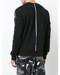 Мужской черный свитшот с принтом от Haculla