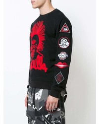 Мужской черный свитшот с принтом от Haculla