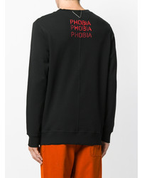 Мужской черный свитшот с принтом от Damir Doma