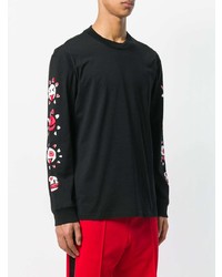 Мужской черный свитшот с принтом от Maison Margiela