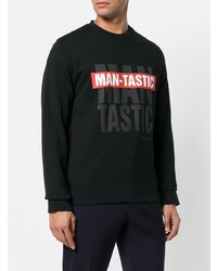 Мужской черный свитшот с принтом от Neil Barrett