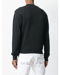 Мужской черный свитшот с принтом от DSQUARED2