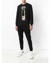 Мужской черный свитшот с принтом от Versus