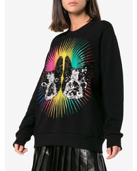 Женский черный свитшот с принтом от Gucci