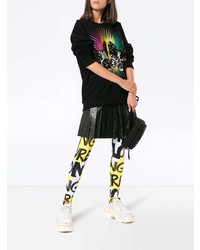 Женский черный свитшот с принтом от Gucci