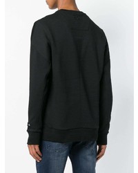 Мужской черный свитшот с принтом от Philipp Plein