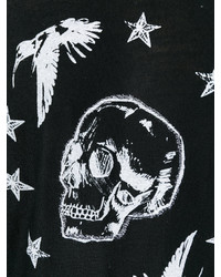 Мужской черный свитшот с принтом от Just Cavalli