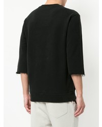 Мужской черный свитшот с принтом от RH45