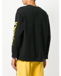 Мужской черный свитшот с принтом от Adaptation