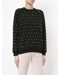 Женский черный свитшот с принтом от Giamba