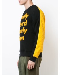 Мужской черный свитшот с принтом от Mostly Heard Rarely Seen