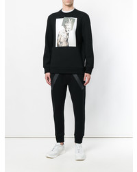 Мужской черный свитшот с принтом от Neil Barrett