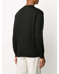 Мужской черный свитшот с принтом от Moschino