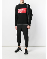 Мужской черный свитшот с принтом от Neil Barrett