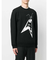 Мужской черный свитшот с принтом от Neil Barrett