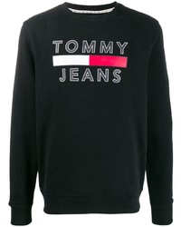 Мужской черный свитшот с принтом от Tommy Jeans