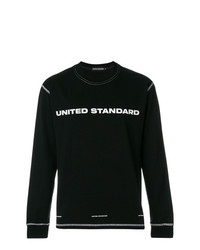 Мужской черный свитшот с принтом от United Standard