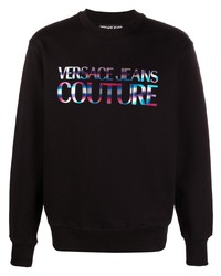 Мужской черный свитшот с принтом от VERSACE JEANS COUTURE