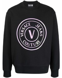 Мужской черный свитшот с принтом от VERSACE JEANS COUTURE