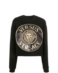 Женский черный свитшот с принтом от Versus