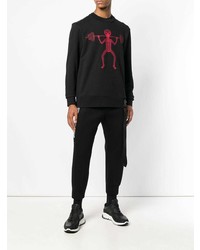 Мужской черный свитшот с принтом от Blackbarrett