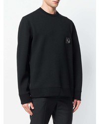 Мужской черный свитшот с украшением от Neil Barrett