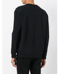 Мужской черный свитшот с цветочным принтом от Christopher Kane