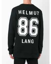 Мужской черный свитшот от Helmut Lang