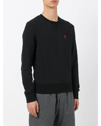 Мужской черный свитшот от AMI Alexandre Mattiussi