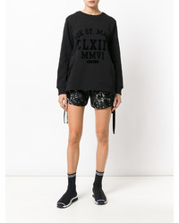 Женский черный свитшот от MM6 MAISON MARGIELA