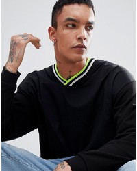 Мужской черный свитшот от ASOS DESIGN