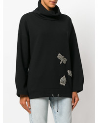 Женский черный свитшот от Eleventy