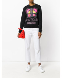 Женский черный свитшот от Moschino