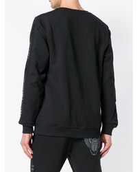 Мужской черный свитшот от Frankie Morello