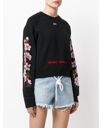 Женский черный свитшот от Off-White