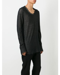 Мужской черный свитшот от Cedric Jacquemyn