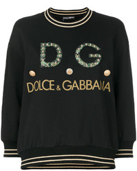 Женский черный свитшот от Dolce & Gabbana