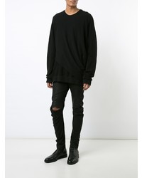 Мужской черный свитшот от Julius