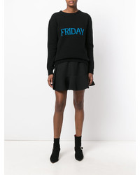 Женский черный свитшот от Alberta Ferretti