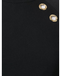 Женский черный свитшот от Balmain