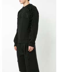 Мужской черный свитшот от Juun.J