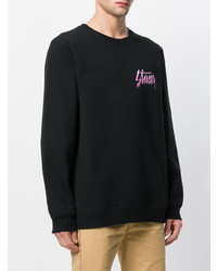 Мужской черный свитшот от Stussy