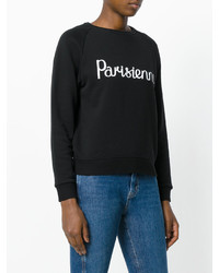 Женский черный свитшот от MAISON KITSUNE