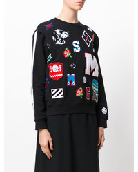 Женский черный свитшот от MSGM