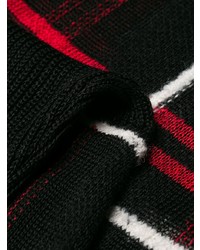 Черный свободный свитер в шотландскую клетку от McQ Alexander McQueen