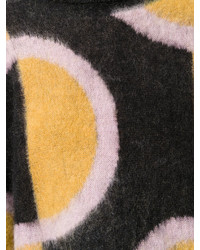 Черный свободный свитер с геометрическим рисунком от Aalto