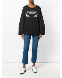 Черный свободный свитер от Dsquared2