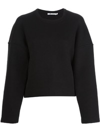 Черный свободный свитер от Alexander Wang