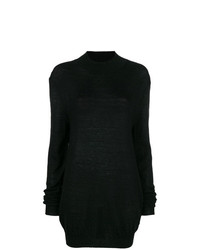 Черный свободный свитер от Ann Demeulemeester