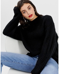 Черный свободный свитер от ASOS DESIGN